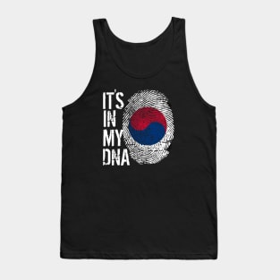 Korea Flag Fingerprint My Story DNA Korean Tank Top